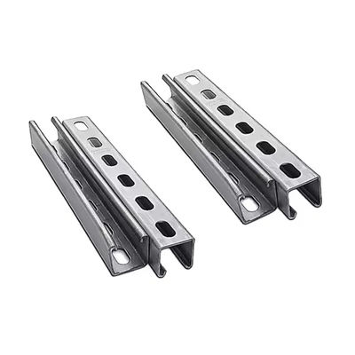 200 Lbs Weight Capacity Solid Strut Channel with 14 Holes and 9/16 Inch Hole Size for Sturdy Support